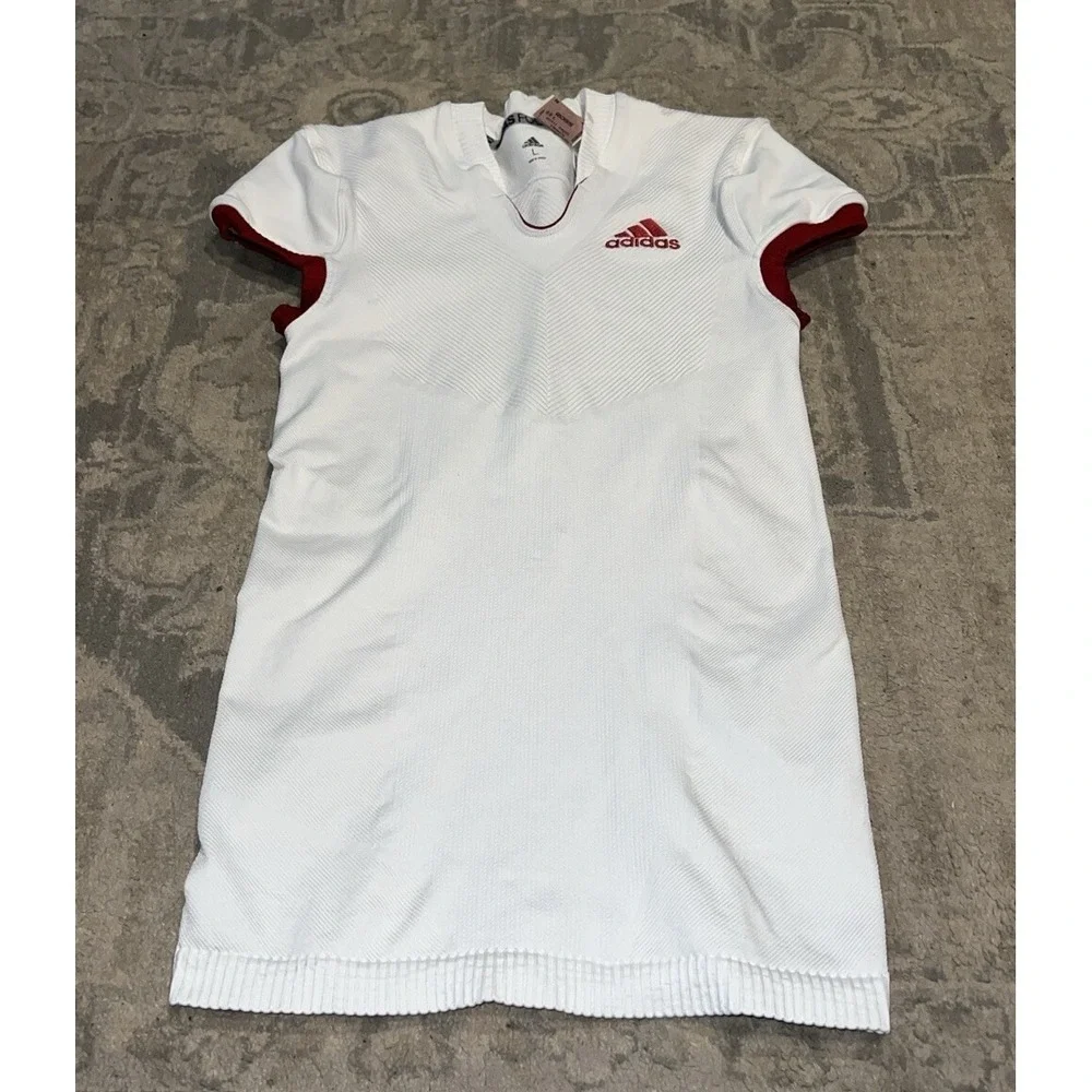 New‎ Adidas Primeknit A1 Football Jersey White Red DQ3462 Size Large
